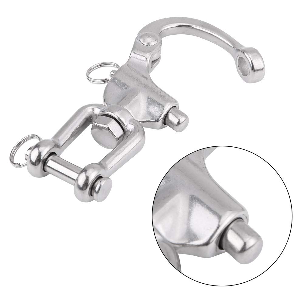 Grillo Moschettone Girevole 12mm Acciaio Inossidabile 316 Spinnaker Barche Vela (128mm)