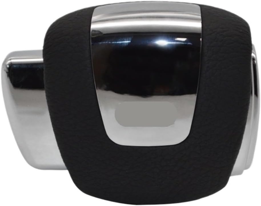 Leather Gear Shift Lever And Shifter Head From 2007 To 2013, Suitable Compatible With Skoda Octavia Car Interior Accessories(WHITE)