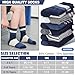 MOGGEI Boys Kids Socks Athletic Basketball Sport Youth Crew Cotton Breathable Outdoor Socks 6 Pairs(Blue Stripes Series,3-5T)
