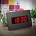 Timegyro Digital Wall Clock Battery Operated with LED Display, Wall Clock with Backlight, Table-top, Alarm, Brightness Adjustable,12/24Hr