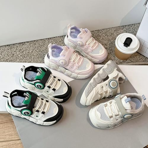 Kids Casual Sports Shoes Children Footwear Boys Girls Running Sandals Breathable Net Sneakers Students Shoes Pink3