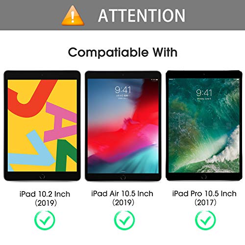 [2 Pack] OMOTON Screen Protector for iPad 7th Generation (10.2 Inch, iPad 7, 2019) / iPad Air 3 2019 / iPad Pro 10.5 - Tempered Glass/High Definition/Bubble Free