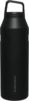 Stanley IceFlow Water Bottle with Lid and Grip 1.5L | Wide Mouth with Screw Closure | Lightweight and Leakproof for Travel and Sports | Insulated Stainless Steel | BPA Free | Black