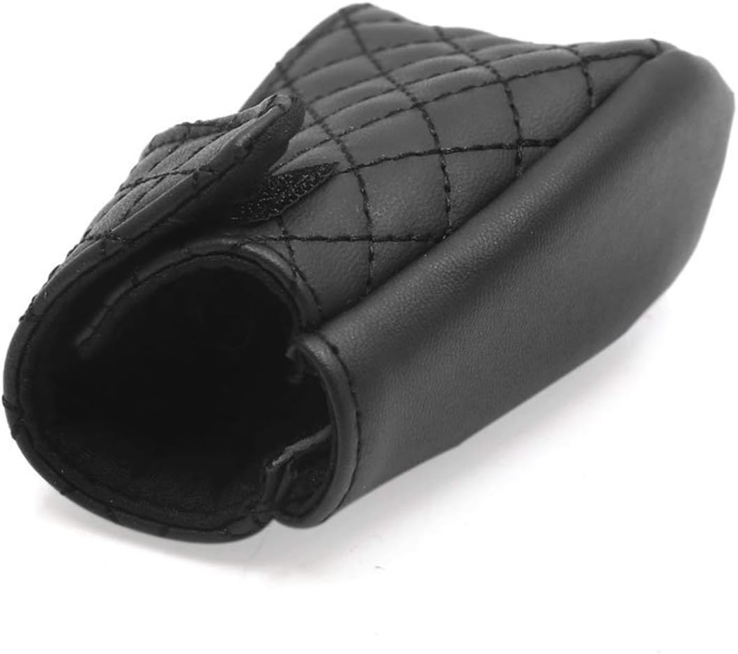 AUTUT Faux Leather Gear Boot Shift Knob Cover, Universal Black