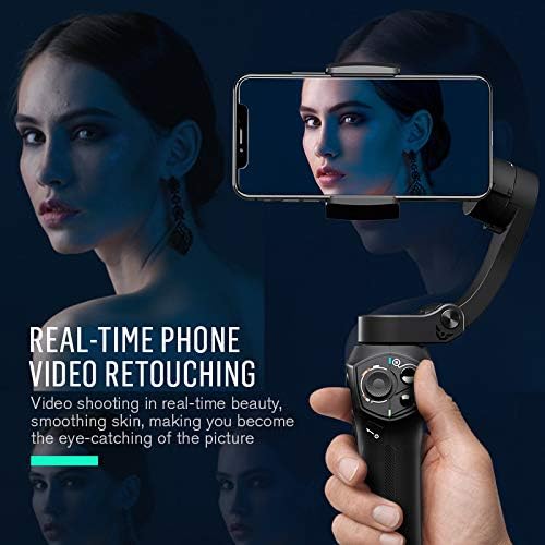 Snoppa Atom Gimbal showing real-time video retouching