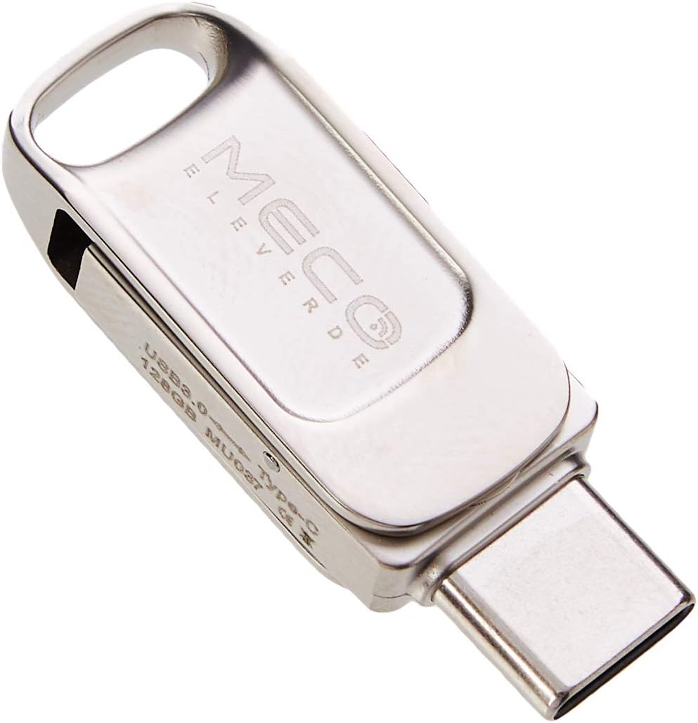 MECO ELEVERDE USB C Flash Drive 128GB, USB 3.0 Memory Stick Dual USB Drive OTG Type C USB Stick High Speed Waterproof Thumb Drive Mini Pen Drive for Type C Smartphone, Tablet, Laptop
