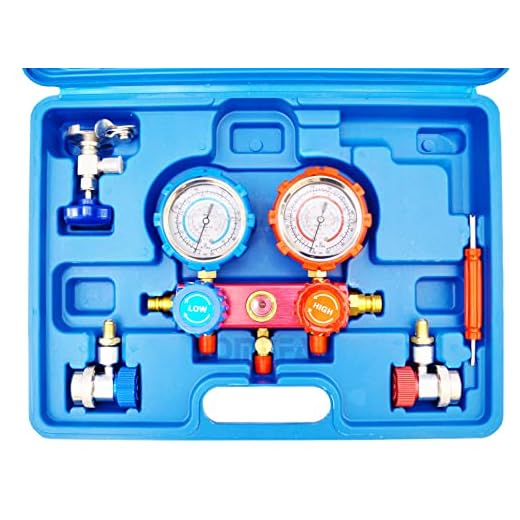 MANOMETRO PARA AIRE ACONDICIONADO DE VEHICULO, HOGAR MEDIDOR DE GASES DE AIRES AC R-22 R-134 R-410