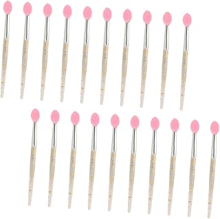SAFIGLE 20Pcs Gold Mini Silicone Lip Brush Se...