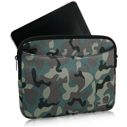BoxWave Case Compatible with Onyx Boox Darwin 9 - Camouflage Suit with Pocket, Neoprene Camo Suit Zipper Pocket for Storage