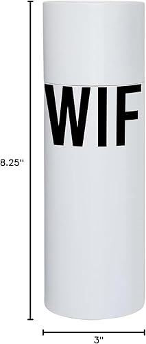 Miniatura 4 de Santa Barbara Design Studio Wedding Collection - Vaso delgado blanco y negro con pajita, 20 onzas, diseño de esposa