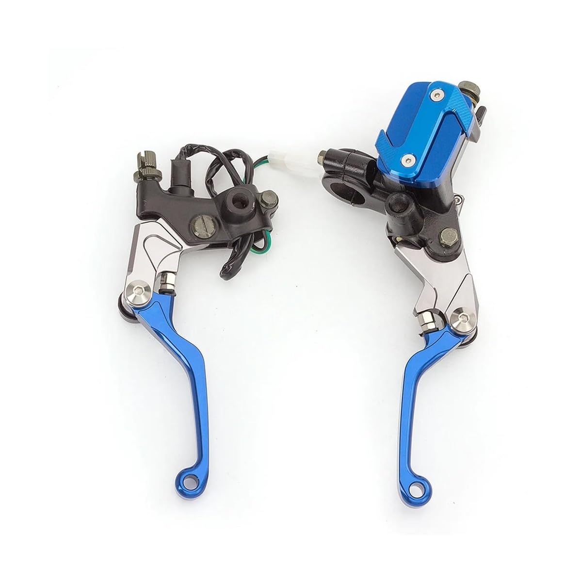 Ewfghdfj Blue For Kawasaki Kx 125 Kx 250 Kx 450F Klx 125 250 450 F Kxf450f Cnc Master Cylinder Hydraulic Brake Clutch Lever(Blue)