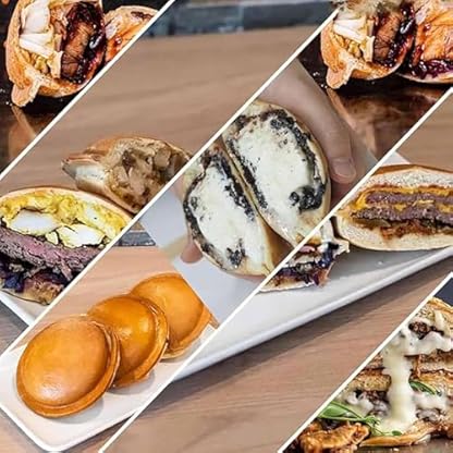 YJFEDCC Runde Heißpress-Brotmaschine Aus Edelstahl, Kommerzielle Elektrische Eiscreme-Burger-Maschine – Bild 5