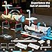 Doloowee Ambulance Toy Truck for Kids 3-8, Large Toy Cars with Lights & Sounds, Emergency Vehicle Toddler Toys, Rescue Role Playset, Play & Learn Toddler Toys Ages 3 4 5 6 7 8 9 10 11 12