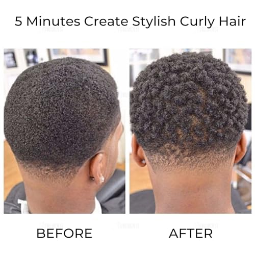 Peine rizo negro de plástico para cabello rizado miniatura 4