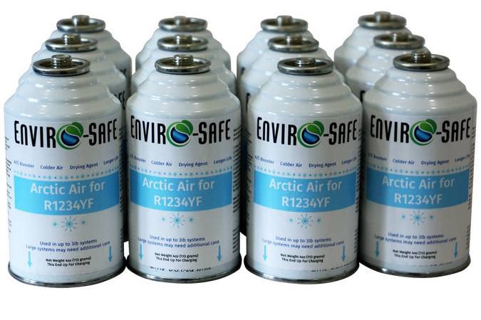 1234yf Refrigerant Arctic Air For R1234yf 4 Cans With Gauge Colder - Foto 9