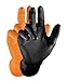 Produktbild Grippaz Work-Inn Nitril-Handschuhe Schwarz (50 Stück) | Größe XXL | latexfreie Arbeitshandschuhe extrem robust & rutschfest | ohne Puder patentierte Schuppenprägung | Einweghandschuhe + puderfrei
