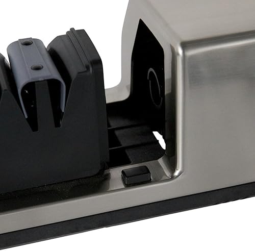 Miniatura 6 de ChefsChoice Commercial EdgeSelect - Afilador de cuchillos de cocina eléctrico con diamante aprobado por NSF 3 etapas color plateado