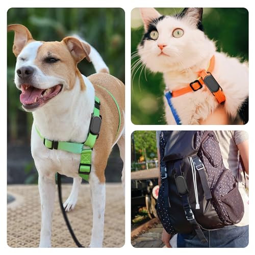DDJ für Samsung Smart Tag 2 Hundehalsband Halter [2er-Pack], wasserdichte Silikon Hülle für Galaxy Smarttag2, GPS Tracker Hund Schutzhülle Anti-Verlust und Kratzfest, für Katze, Haustier