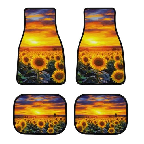 MoBlinko-Sunflower-Field-Car-Mats-Automotive-Sunset-Car-Floor-Mats-Carpet-Full-Set-All-Weather-Protector-Non-Slip-Car-Accessories-for-Cars-SUV