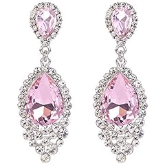 Pink Tourmaline Color Silver-Tone