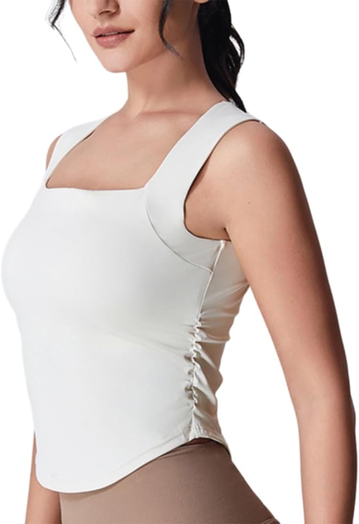 Summer Gym Vest for Women Shockproof High Impact Sport Bra Crop Top for Running