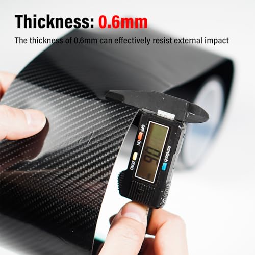 Image of CNC Bike Frame Protection Tape,Bicycle Frame Protector Sticker-Frame Protection Paint Film 3m(4 inchx118 inch), Carbon Fiber Pattern Frame Guard Wrap for Mountain Bike /Gravel /MTB /Road Bike etc.