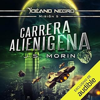 Diseño de la portada del título Carrera alien&iacute;gena (Narraci&oacute;n en Castellano)