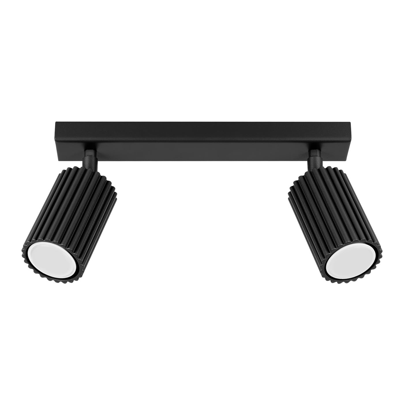SOLLUX lighting Ceiling lamp KARBON 2 Black