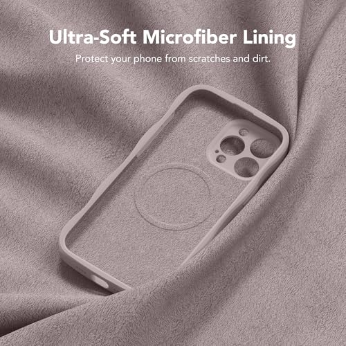 Coque silicone iPhone 15 Pro Max antichoc de finition premium noisette - 5