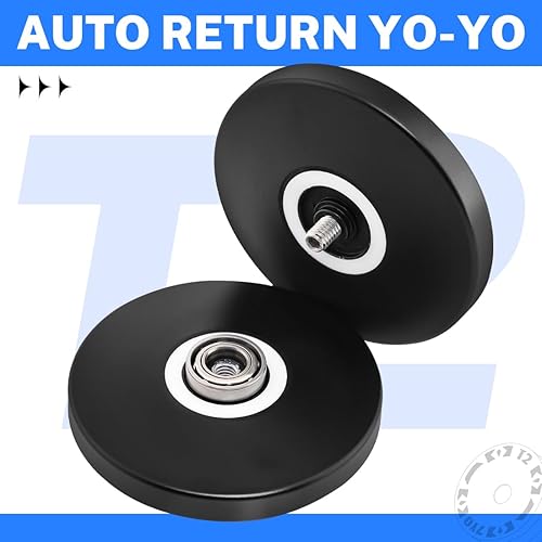 Miniatura 6 de T2 Looping Yoyo para niños, sensible principiante Yoyo profesional 2A Loop Yo yo para nivel de entrada + 5 cuerdas adicionales (negro)