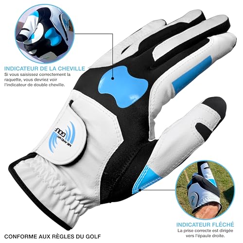 Gant de golf True Grip avec repères visuels pour une adhérence parfaite