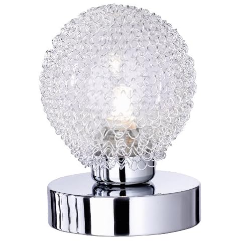 Reality R59321106 Wire - Lámpara de mesa cromada con bombilla incluida Cover