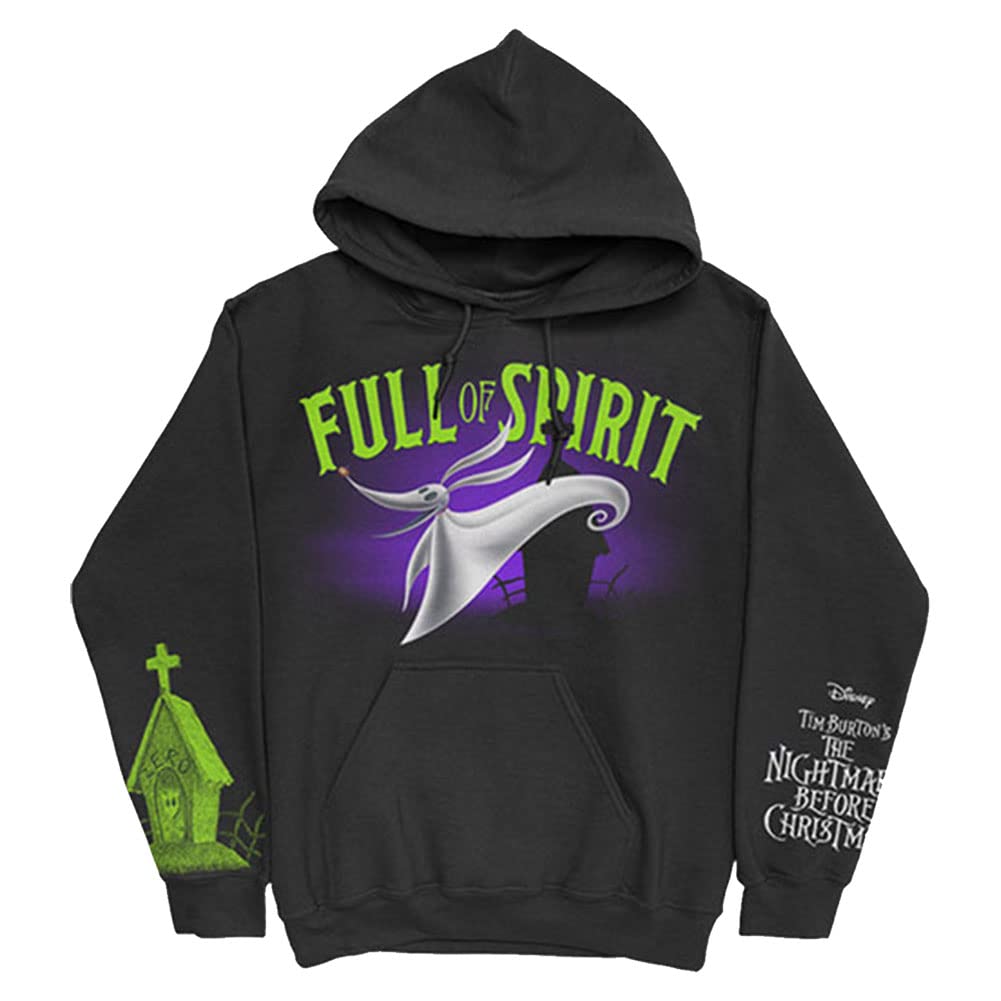 Nightmare Before Christmas Hoodie Full of Spirit Official Mens Black XXL