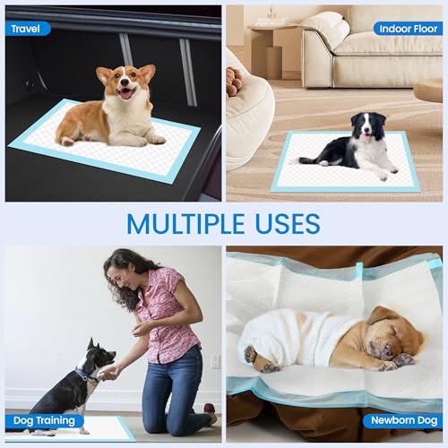 Image of 28 inch x 30 inch Dog Pee Pads Extra Large, Super Absorbent Leakproof Quick Drying | 50 Count Pee Pads, Training Puppy Pads Disposable Pee Pads for Dogs