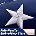 3x5 FT American Flags for Outside - Heavy Duty Polyester US Flag with Embroidered Stars & Sewn Stripes, Brass Grommets - Vibrant Outdoor USA Flags for All Weather