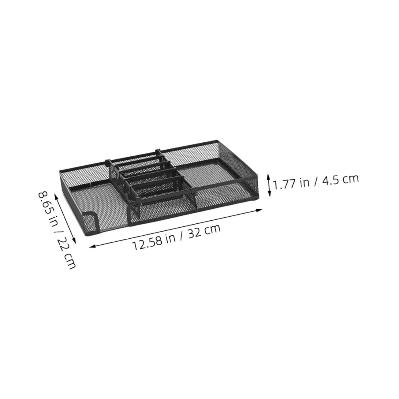 WOONEKY Organisateur de Bureau Métal DIY Polyvalent Plateau de Rangement Modulable pour Tiroirs Support Stylo et Accessoires Pratique pour Bureau Ordonné