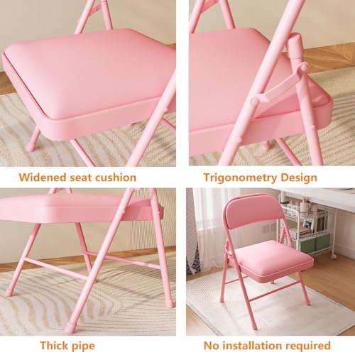 Chaises pliantes portables empilables pour bureau et intérieur - 8