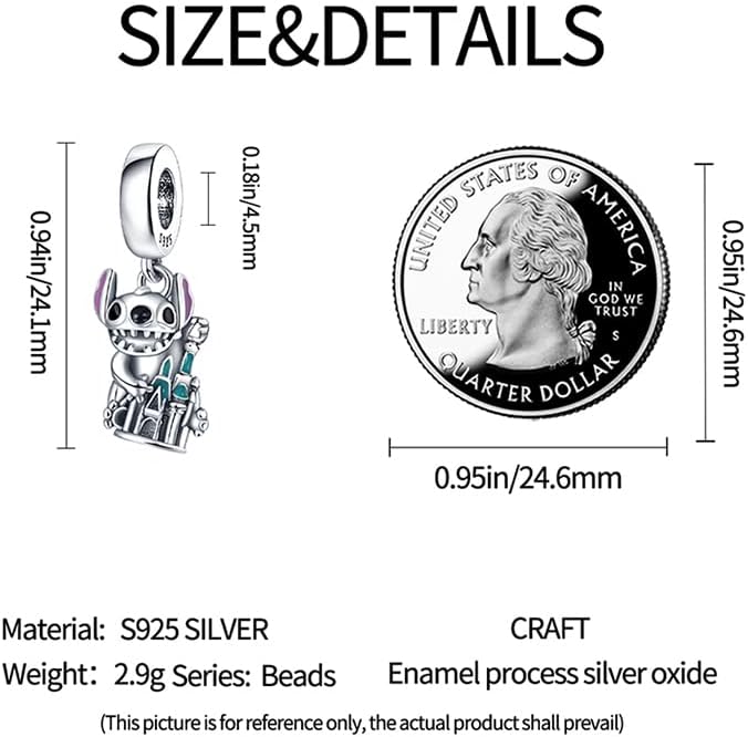 LIGHTDOG 925 Sterling Silver Charms for Pandora Charm Bracelets Necklaces for Woman Dangle Pendant Bead,Jewelry Beads Gifts for Women - Image 4