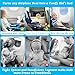 Toddler Airplane Seat Extender for Kids, Airplane Bed for Toddler for Travel, Baby Travel Essentials for Flights, Portable Inflatable Kids Plane Bed and Foot Rest