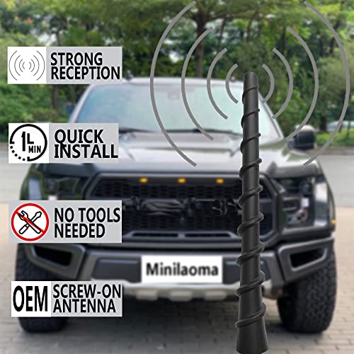 Antena corta para Ford F150 construida con materiales resistentes de 7 pulgadas 5