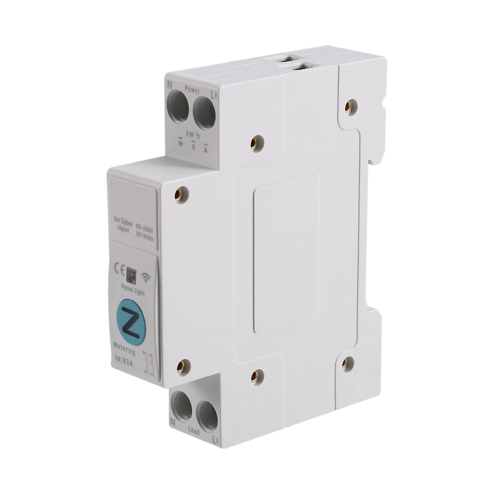 Xnuiasqe TUYA Zigbee Smart Switch Meter 63A 1P+ N Kwh Measurement Monitoring Circuit Breaker Timer Relay MCB