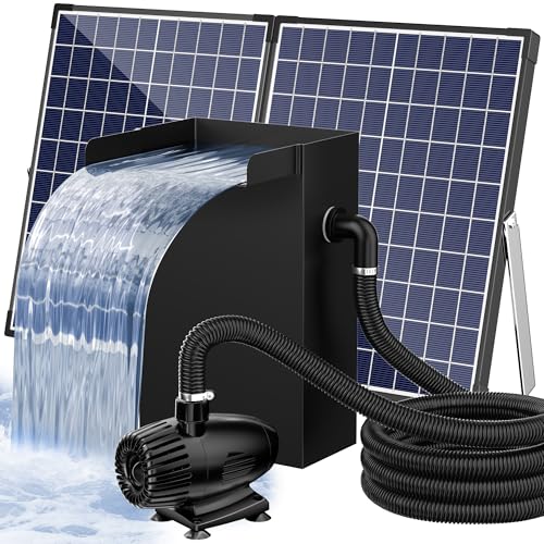 POPOSOAP 55W Pond Waterfall Spillway Kit with Pump