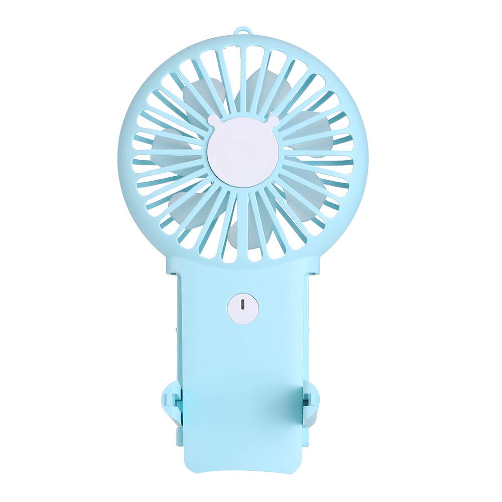 Aluan Handheld Fan Mini Portable Fan Powerful Small Personal Fans Speed Adjustable Rechargeable Battery Operated Eyelash Fan for Kids Woman Man Indoor Outdoor Travel Cooling with Lanyard, Blue-image-29
