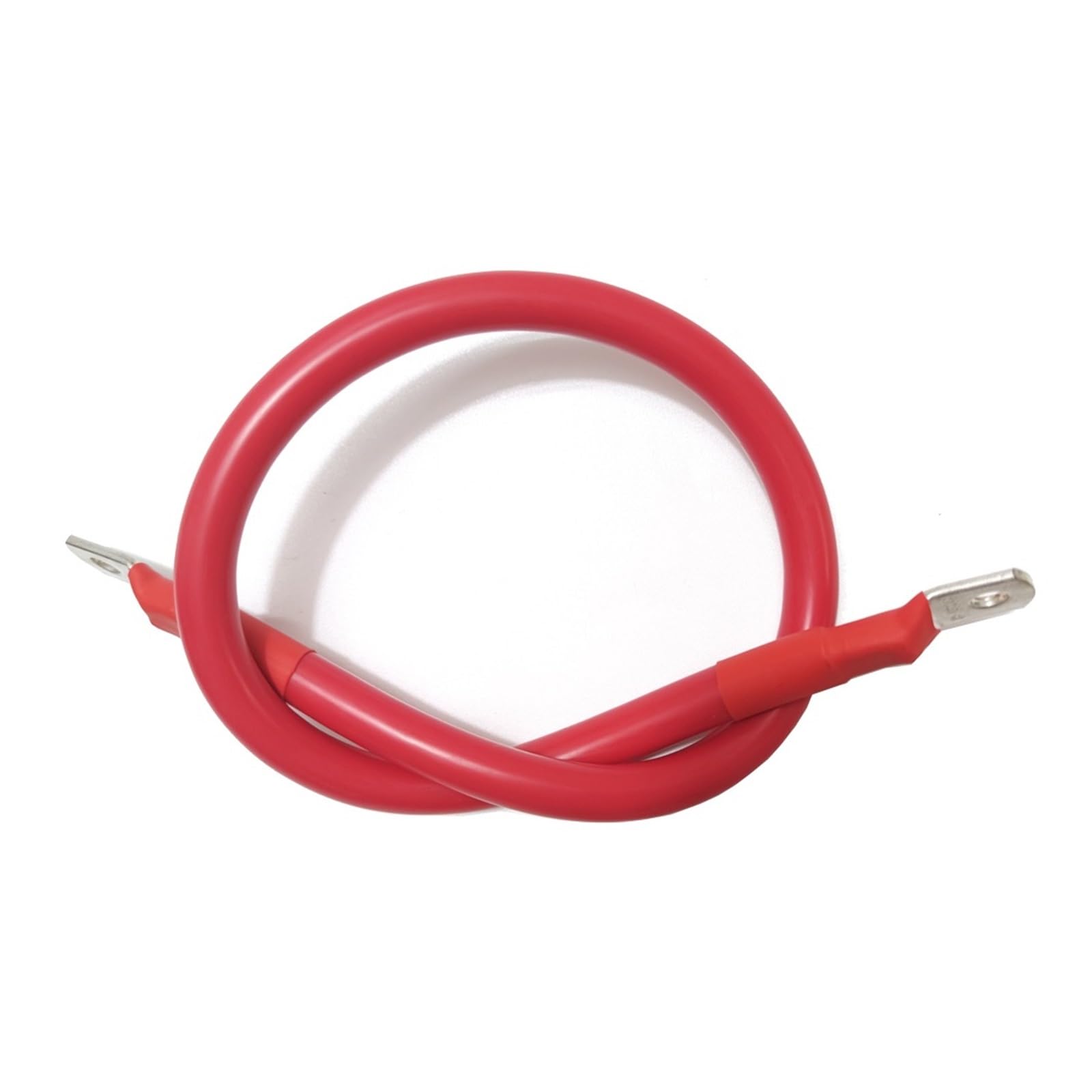 8/6/4/2AWG Batterieanschlusskabel Superweicher Silikondraht mit Kabelschuh for Solarwechselrichter, USV, Batterieserie und Parallelanschluss(Red,M6-6MM_8AWG-8.3MM2_20CM)