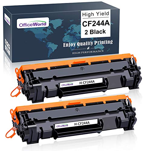 OFFICEWORLD CF244A 44A Reemplazo para HP 44A CF244A Cartucho de toner Compatible con HP LaserJet Pro M15 M15a M15w M16 M16a M16w M17 M17a M17w, HP LaserJet MFP M28 M28a M28w M29 M29a M29w (2 Negro)