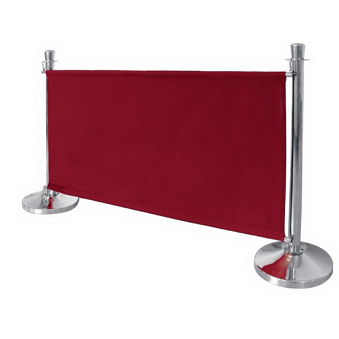 Bolero Barrière en toile, rouge, avec accessoires de fixation, poteaux de barrière vendus séparément (S652, S652, S653, S655), tissu ignifuge BS5852 – idéal pour les cafés, bars, restaurants, CF138