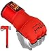 EMRAH Pro Boxing Hand Wraps Inner Gloves for Punching Padded Bandages Under Mitts, Quick Wraps, Fist Protector - MMA, Muay Thai, Kickboxing & Martial Arts Training (Red, Large)