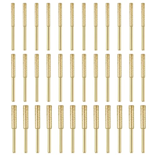 36 Piezas Afilador de Motosierra 4mm, 4.8mm, 5.5mm, Limatones Diamantados para Motosierras, Accesorios para Afilar Cadenas de Motosierra, Limpiadores Abrasivos para Motosierra Eléctrica y a Gas