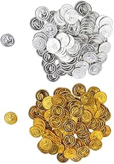 N-K Spielzeug Spiele Münzen Spiele Kinder Party Goldmünzen Piraten Spielzeug Werkzeuge Ungefähr 200 Stück Dauerhaft