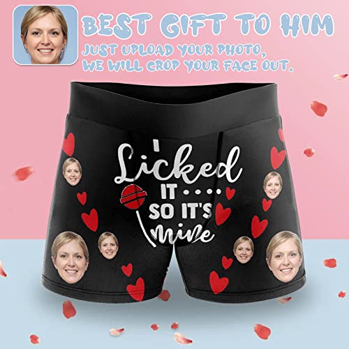 Custom Men's Print Boxer Briefs Underwear With Wife's Face Valentine's Day Gifts2